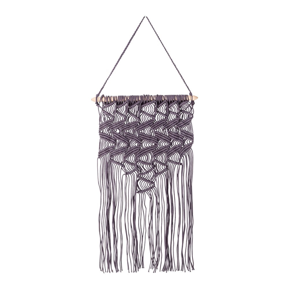 Decorațiune de perete din bumbac stil macramé Bloomingville Jevina, înălțime 70 cm