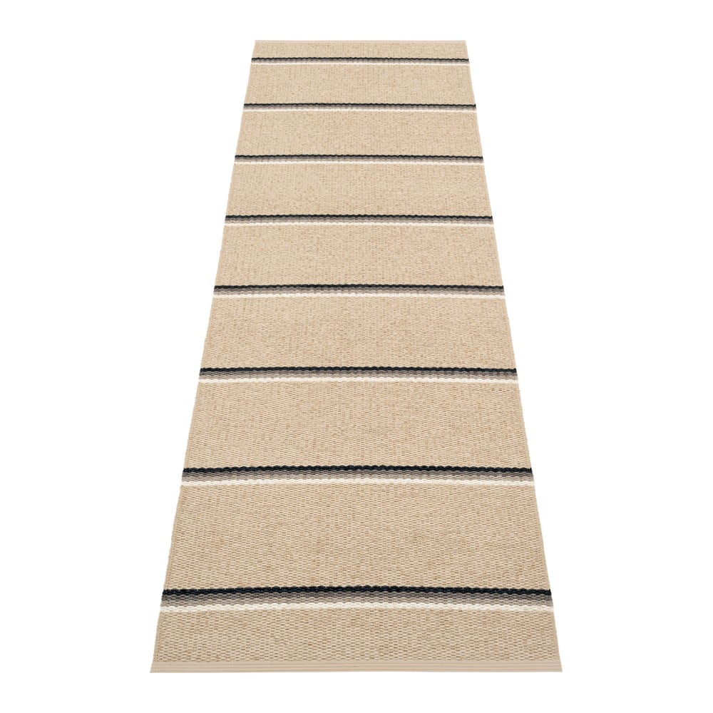 Covor tip traversă pentru interior și exterior bej 70x240 cm Olle Mud Beige – Pappelina