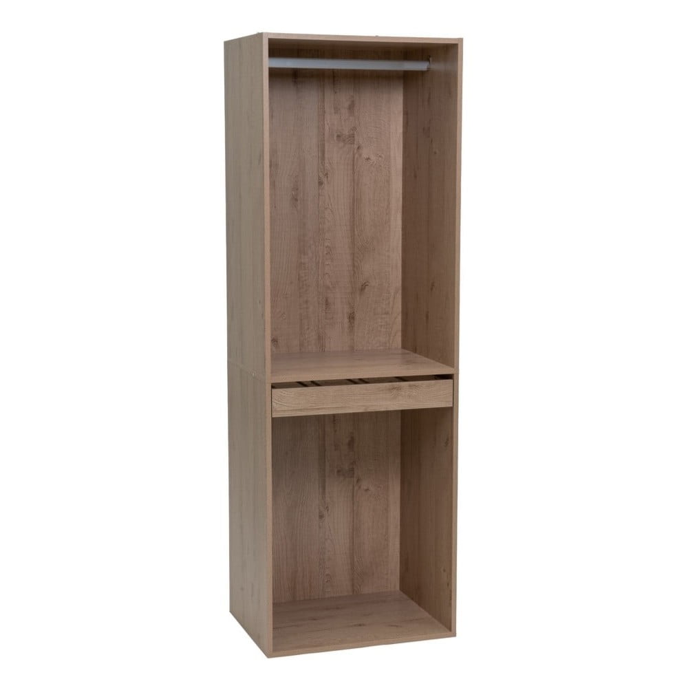 Dulap modular în culoare naturală deschis cu aspect de lemn de stejar 60x180x45 cm Modular – Casa Selección