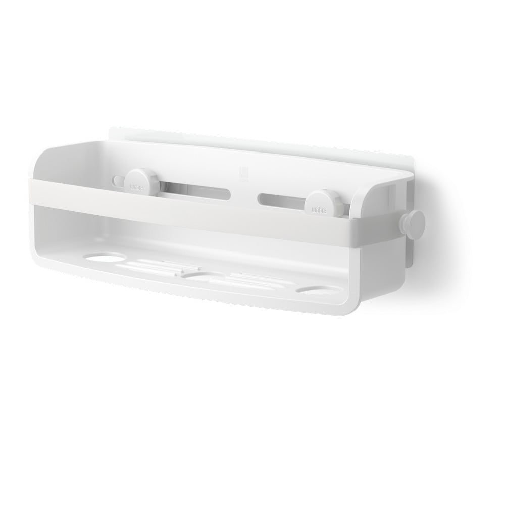 Raft pentru baie alb autoadeziv din plastic reciclat Flex Adhesive – Umbra Accesorii