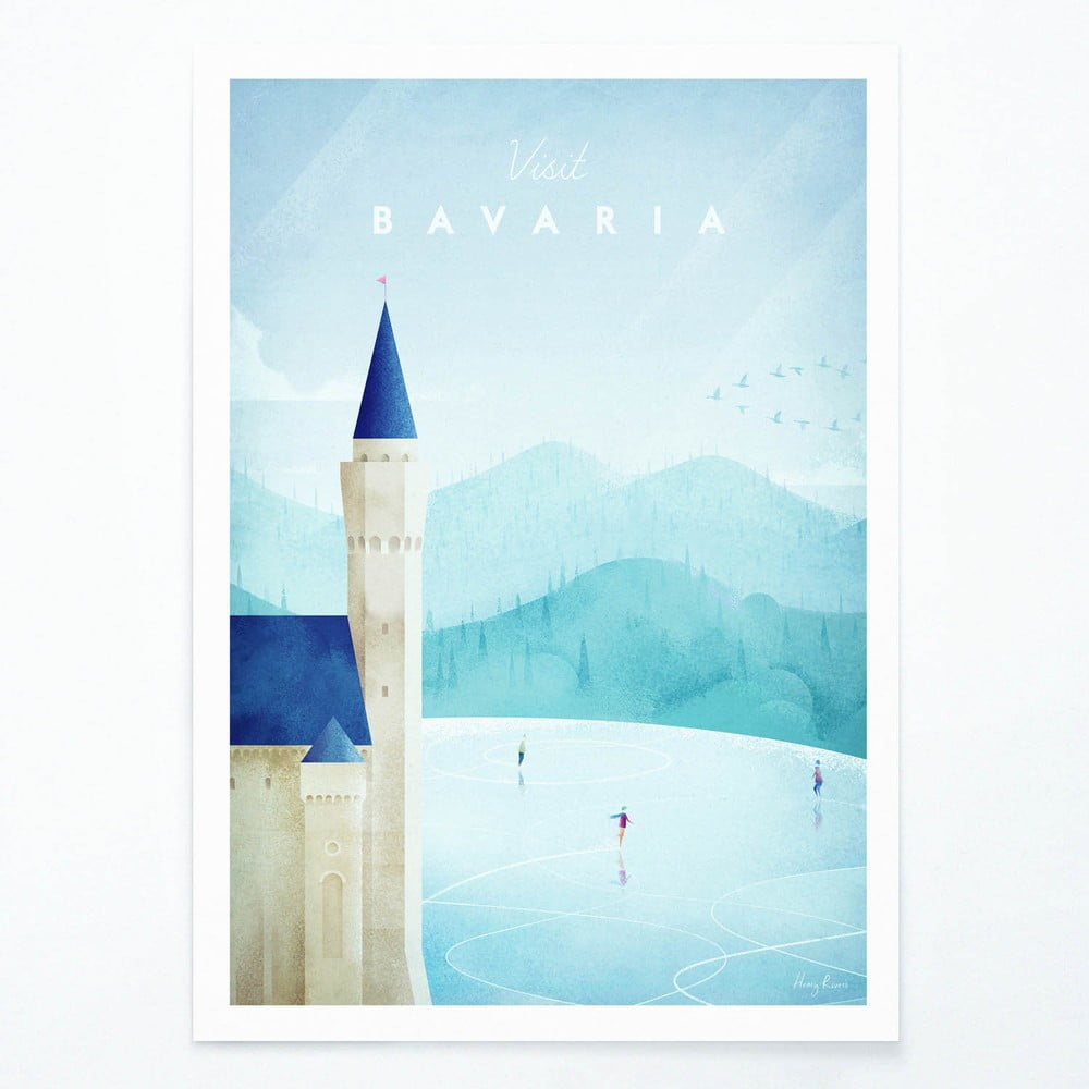 Poster Travelposter Bavaria, A3 bonami.ro