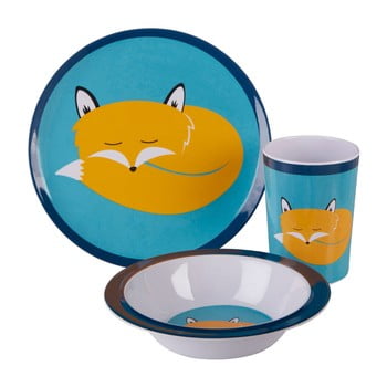 Set Veselă Pentru Copii Premier Housewares Mimo Felix Fox 3 Piese