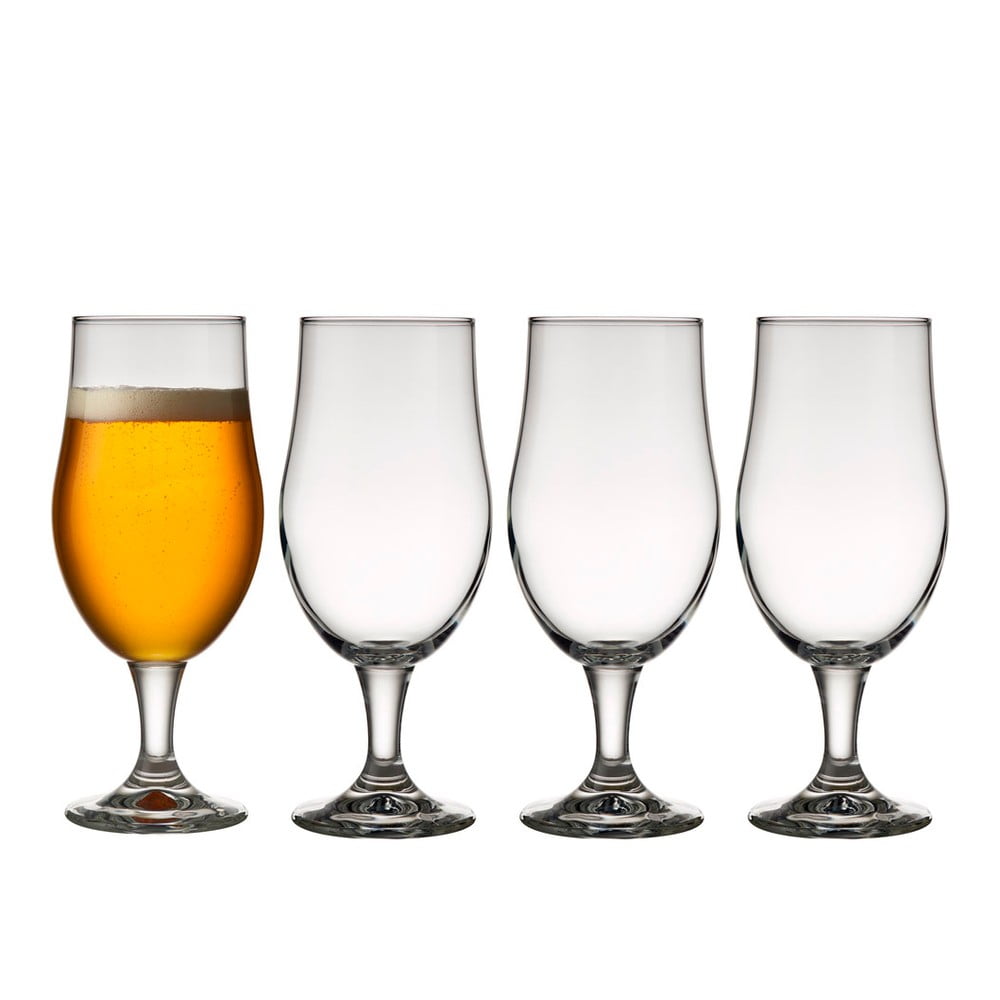 Set 4 pahare pentru bere Lyngby Glas Juvel, 490 ml