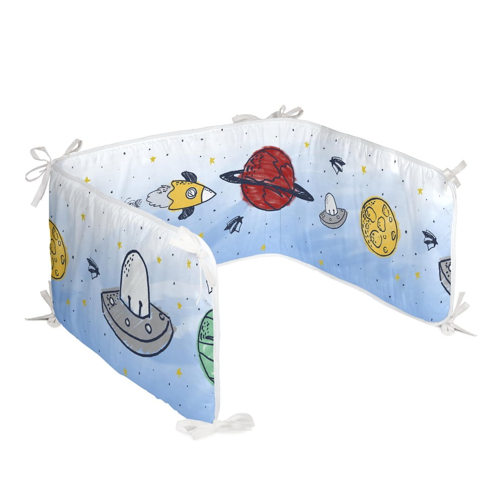 Protecție pentru pătuț din bumbac Mr. Fox Starspace Starspace, 210 x 40 cm 210 imagine noua somnexpo.ro