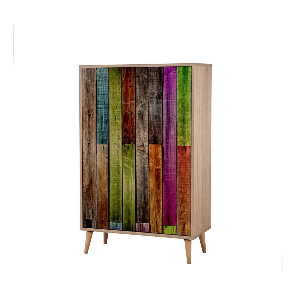 Dulap din lemn Ananias Rainbow, înălțime 127 cm bonami.ro imagine 2022