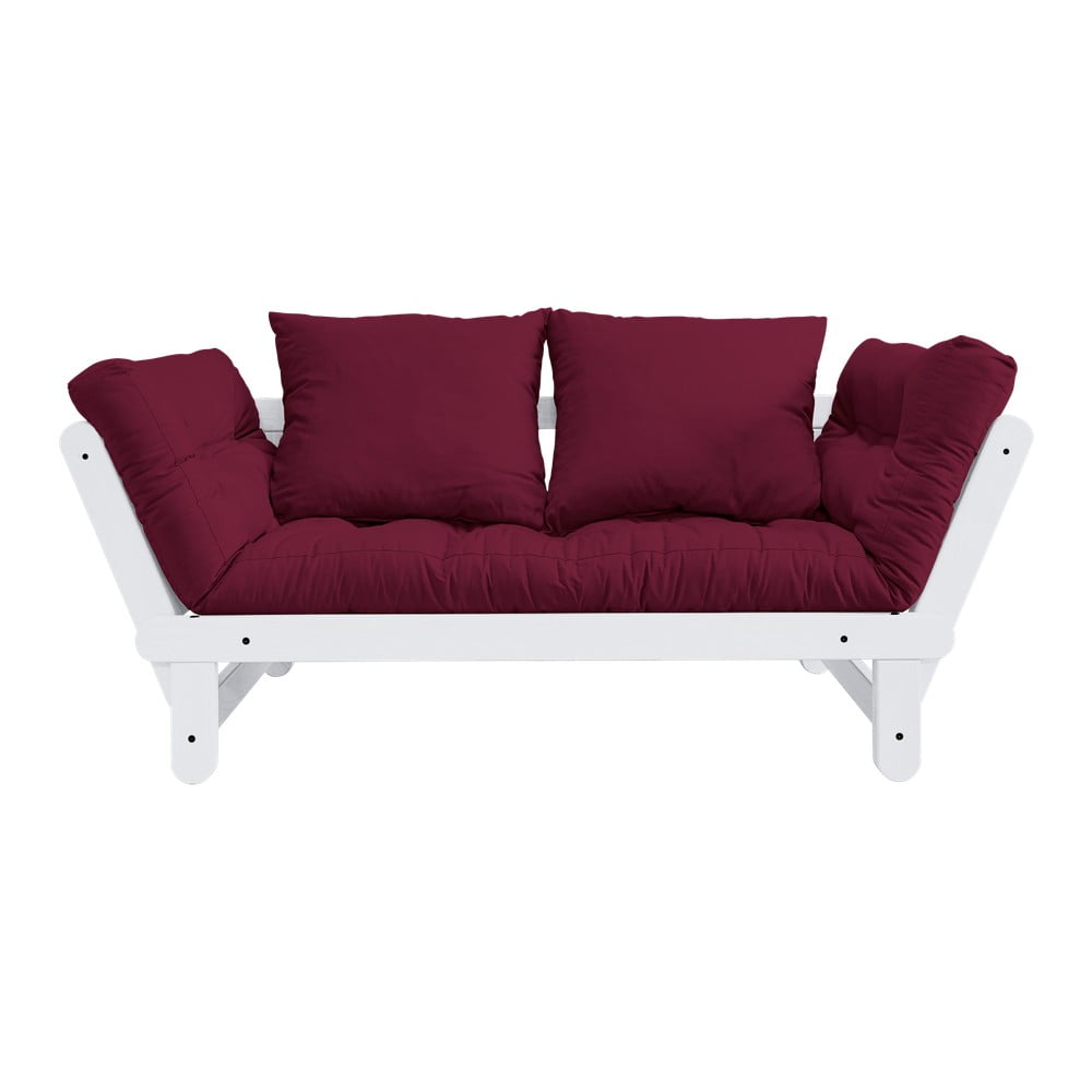 Canapea variabilă Karup Design Beat White/Bordeaux