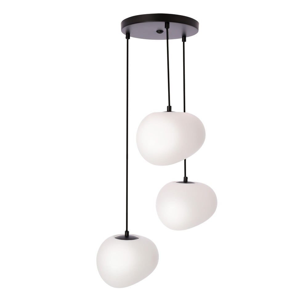Lustră alb-negru ø 42 cm Stones – Candellux Lighting