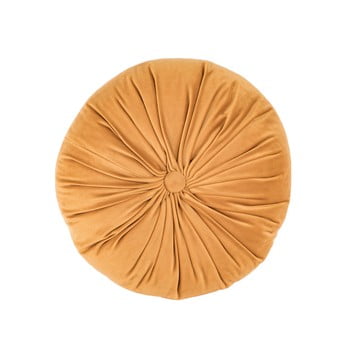 Pernă decorativă din catifea tiseco home studio velvet, ø 38 cm, portocaliu deschis