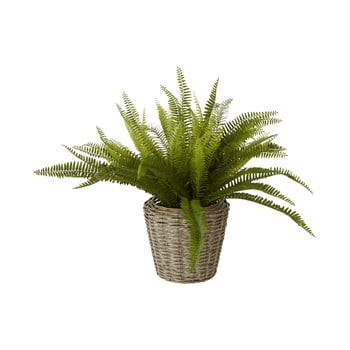 Ferigă artificială în ghiveci din ratan premier housewares fiori