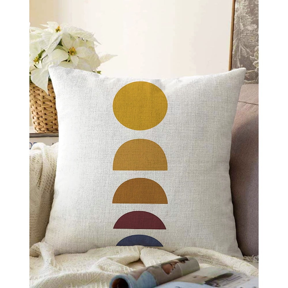Față de pernă din amestec de bumbac Minimalist Cushion Covers Sunset, 55 x 55 cm bonami.ro imagine noua