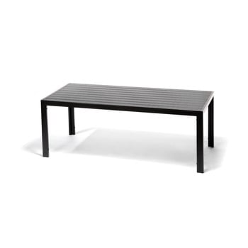 Masă de grădină cu blat din artwood pentru 8 persoane le bonom víking, 90 x 205 cm, gri