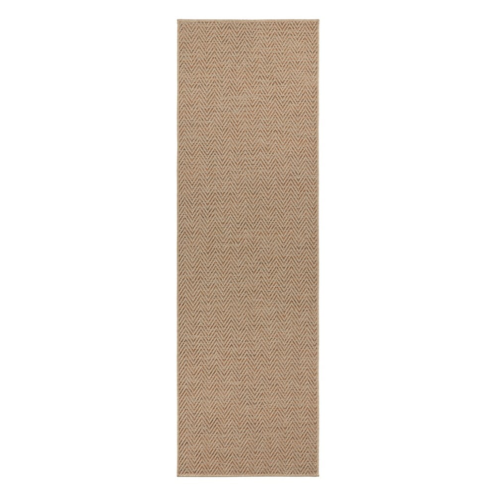 Covor tip traversa BT Carpet Nature 500, 80 x 250 cm, maro inchis