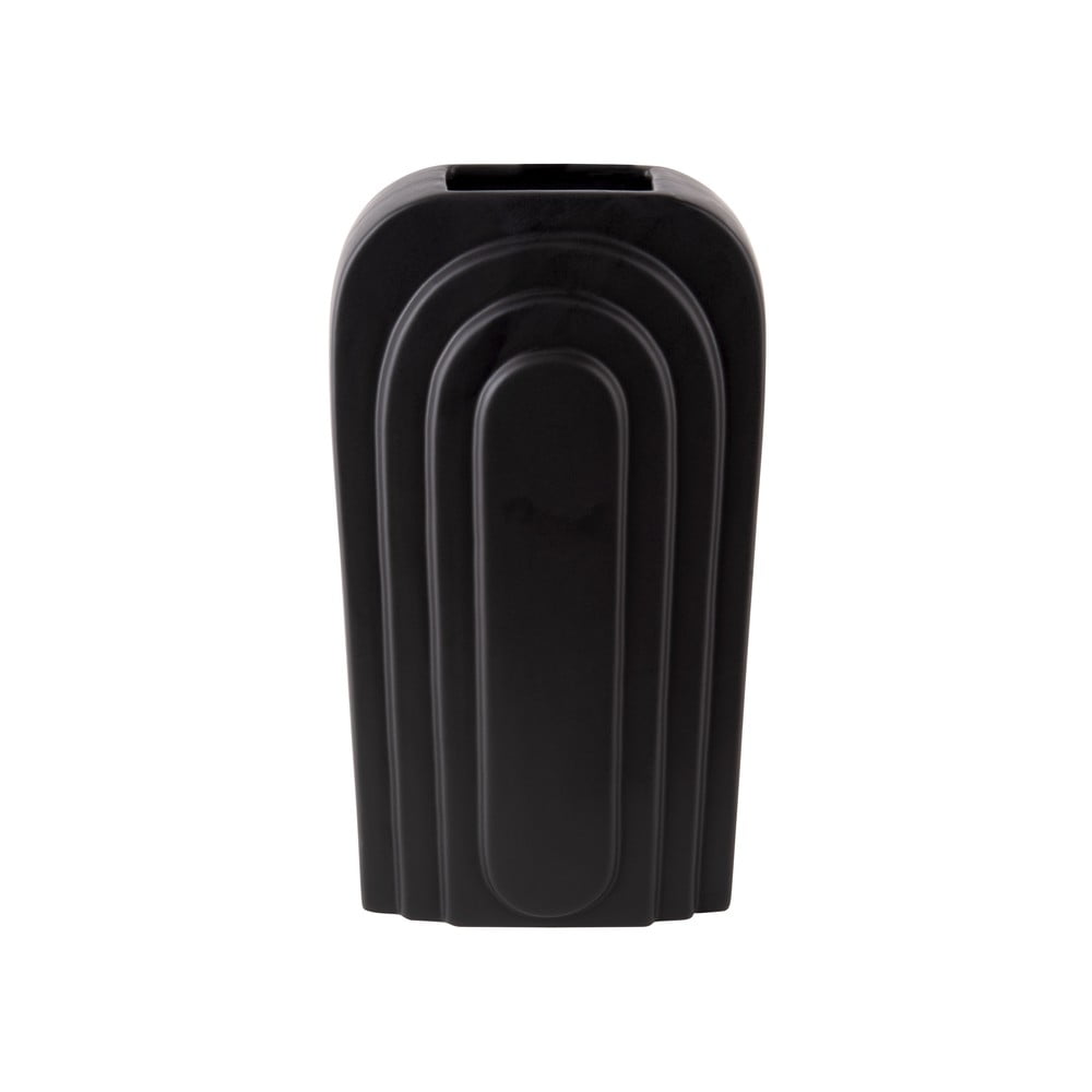 Vaza din ceramica PT LIVING Arc, inaltime 18 cm, negru