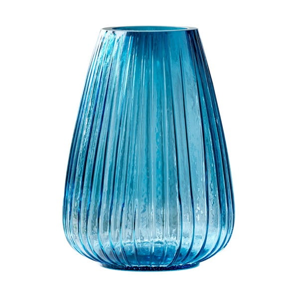 Vază din sticlă Bitz Kusintha, înălțime 22 cm, albastru