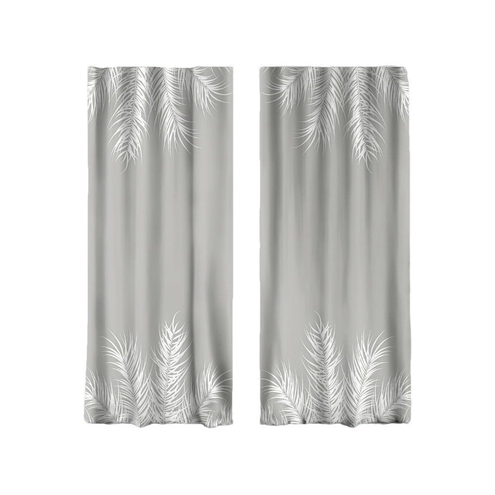Draperii gri-deschis 2 buc. 140x260 cm – mila home