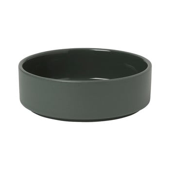 Bol din ceramică pentru musli / supă blomus pilar, gri închis