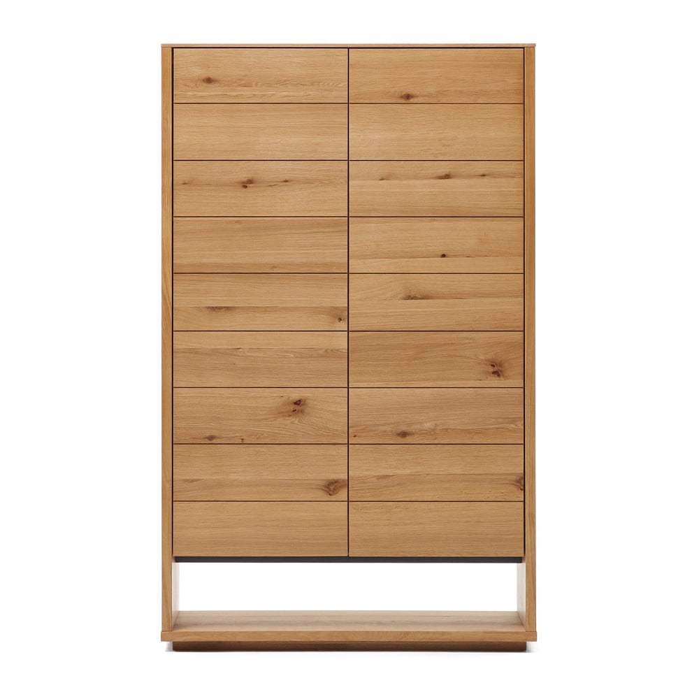 Dulap în culoare naturală cu aspect de lemn de stejar 100x163,5 cm Alguema – Kave Home