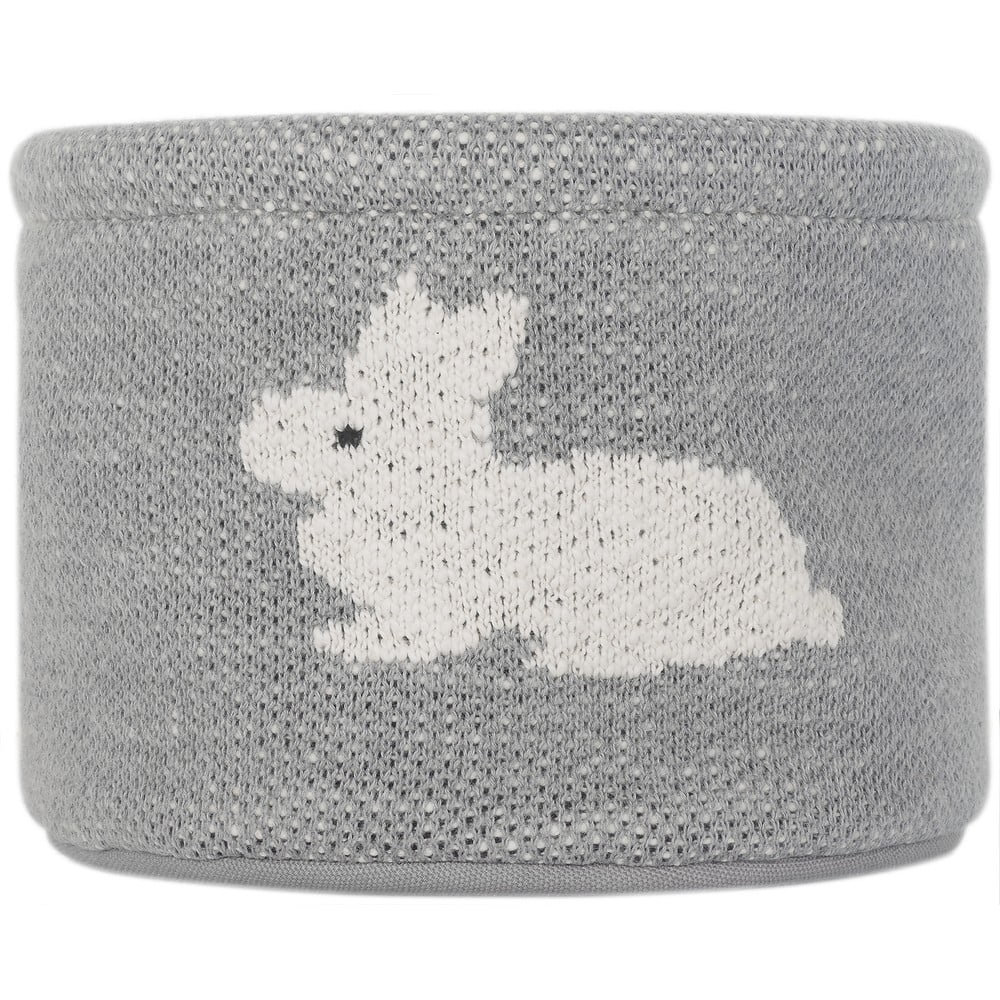  Organizator din bumbac Kindsgut Bunny, ø 16 cm, gri 