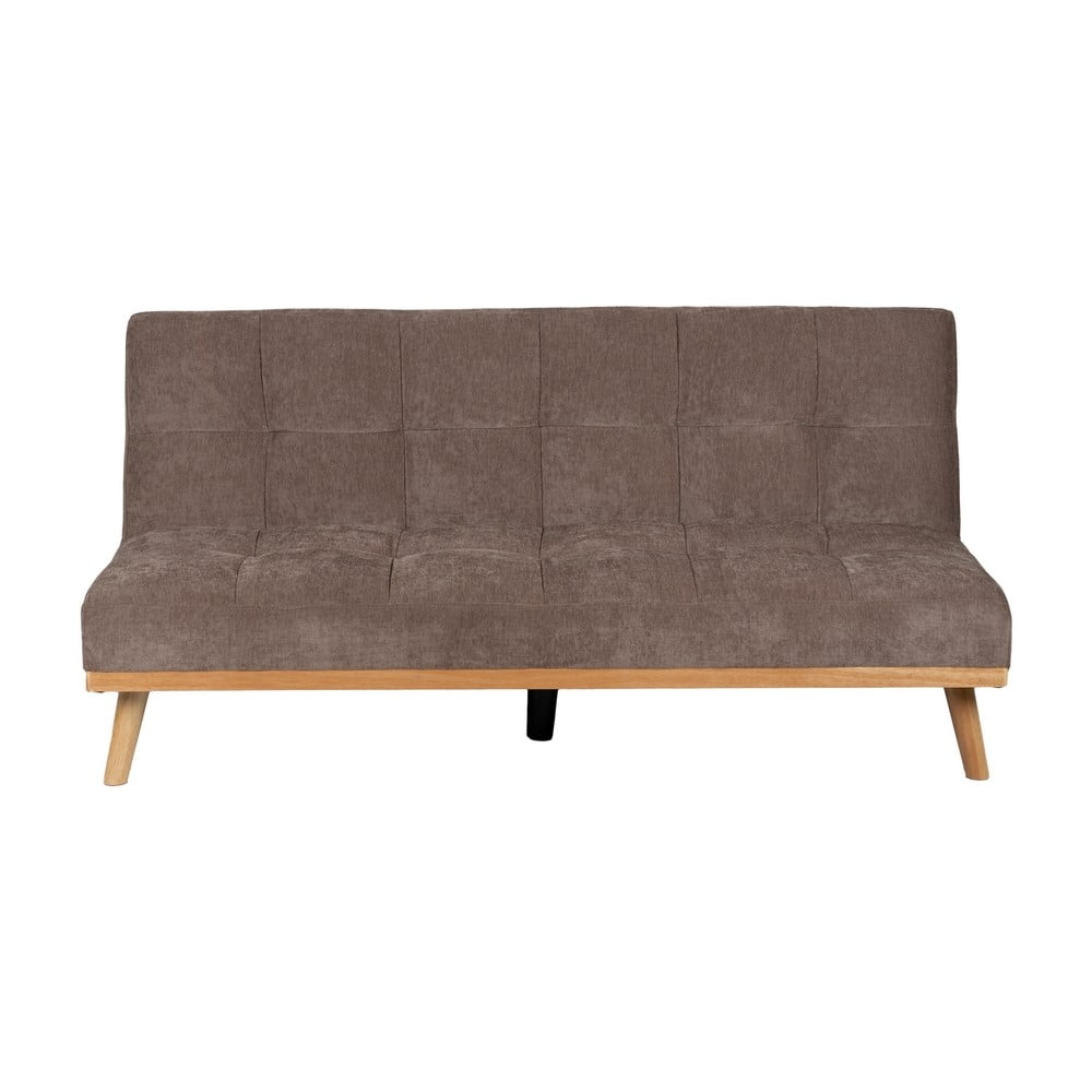 Canapea maro extensibilă cu tapițerie din chenille 178 cm – Ixia