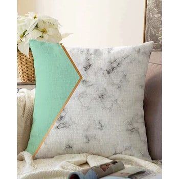 Față de pernă din amestec de bumbac minimalist cushion covers marble, 55 x 55 cm