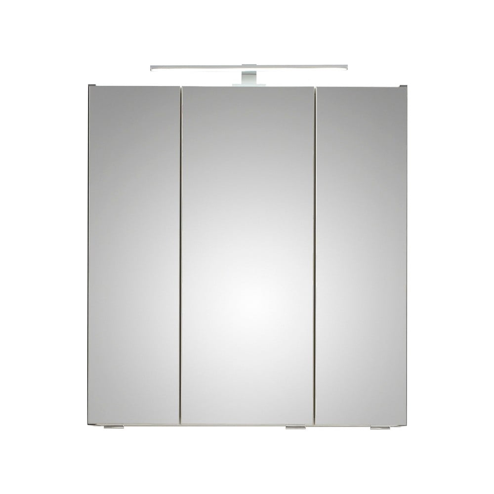  Dulap de baie suspendat gri cu oglindă 65x70 cm Set 357 - Pelipal 