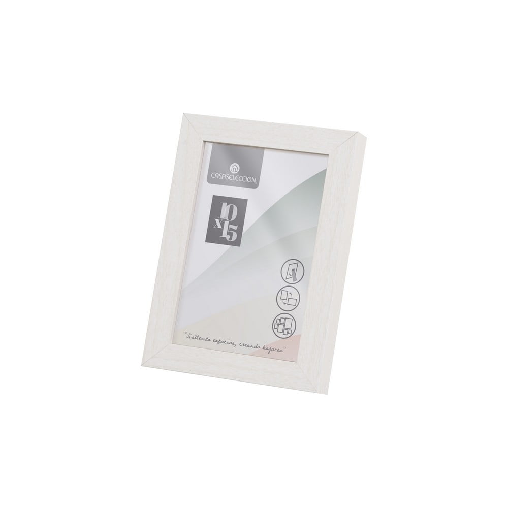 Ramă foto albă cu picior de susținere/de agățat 12,5x17,5 cm Sencillo – Casa Selección