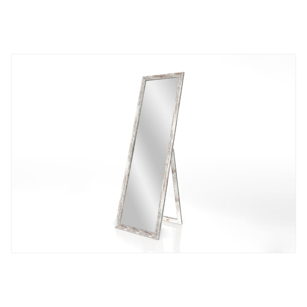 Oglindă cu suport și ramă cu patină Styler Sicilia, gri, 46 x 146 cm bonami.ro imagine model 2022