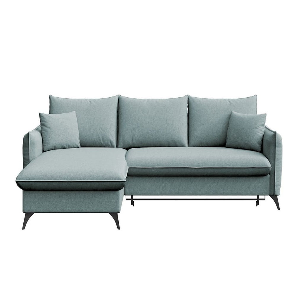 Colțar albastru deschis extensibil/cu spațiu de depozitare (cu colț pe partea stângă/cu șezlong) Brim – Rodier