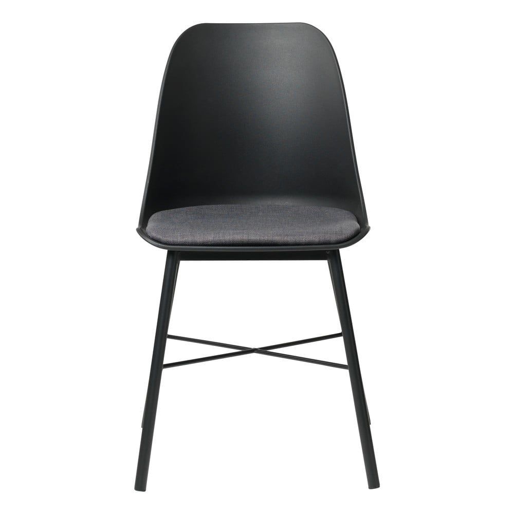 Set 2 scaune Unique Furniture Whistler, negru – gri bonami.ro
