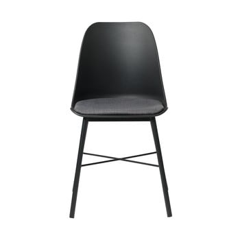 Set 2 scaune unique furniture whistler, negru - gri