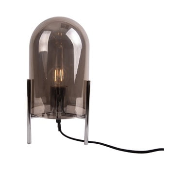 Veioză din sticlă leitmotiv glass bell, gri