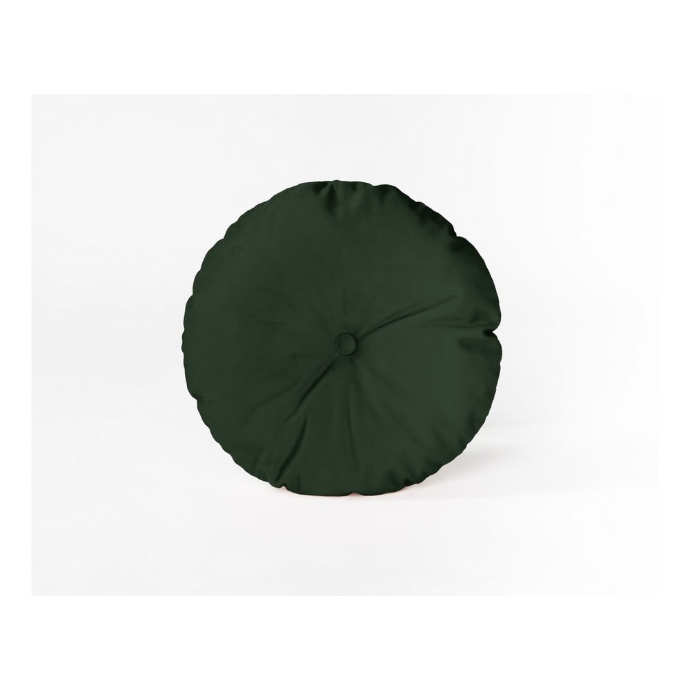 Pernă decorativă rotundă Velvet Atelier Dark Green, ⌀ 45 cm bonami.ro