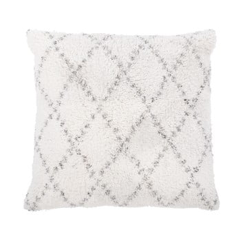 Pernă decorativă din bumbac tiseco home studio geometric, 45 x 45 cm, alb - gri