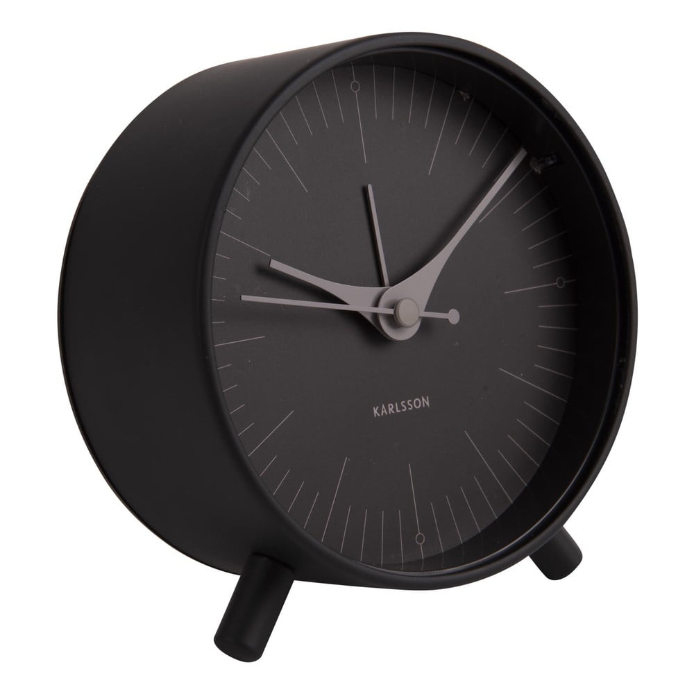 Ceas deșteptător din metal Karlsson Index, ø 11 cm, negru bonami.ro imagine 2022