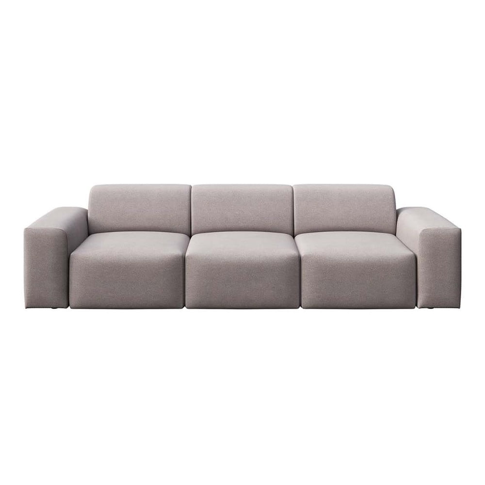 Canapea gri cu tapițerie din catifea 285 cm Villet – Rodier
