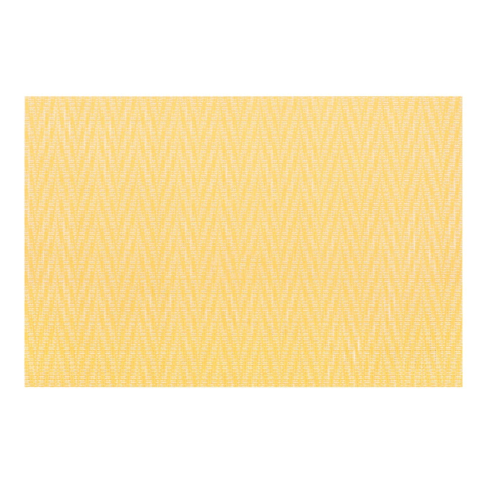  Suport pentru farfurie Tiseco Home Studio Chevron, 45 x 30 cm, galben 