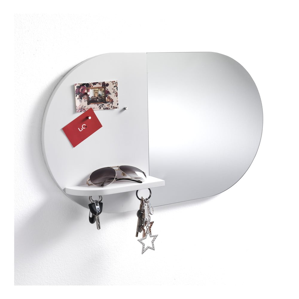 Poza Avizier magnetic si oglinda de perete Tomasucci Reminder, 36 x 60 x 9 cm