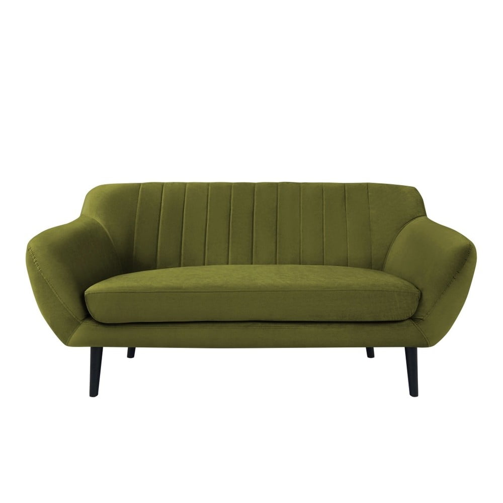 Canapea cu tapițerie din catifea Mazzini Sofas Toscane, 158 cm, verde bonami.ro imagine 2022