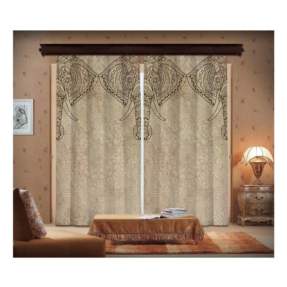 Set 2 draperii Curtain Lasta, 140 x 260 cm bonami.ro pret redus