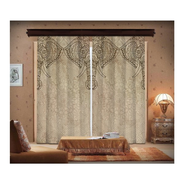 Set 2 draperii Curtain Lasta, 140 x 260 cm