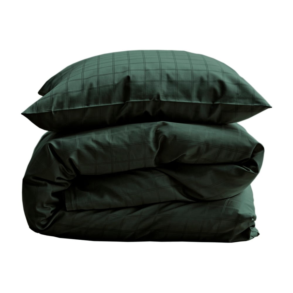 Lenjerie de pat verde din damasc pentru pat de o persoană 140×200 cm Clear – Södahl 140x200 imagine noua