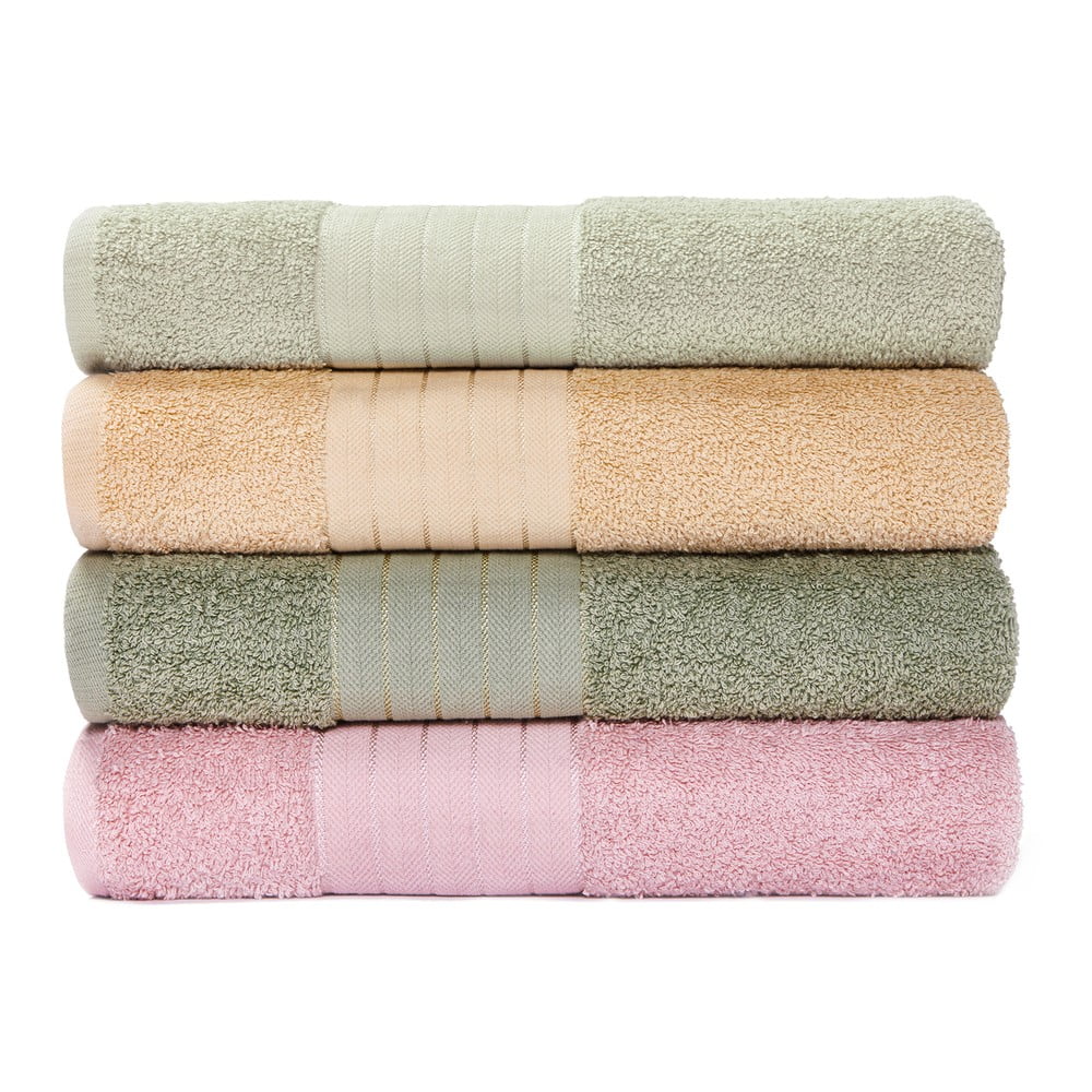 Set 4 prosoape din bumbac le bonom portofino, 70 x 140 cm