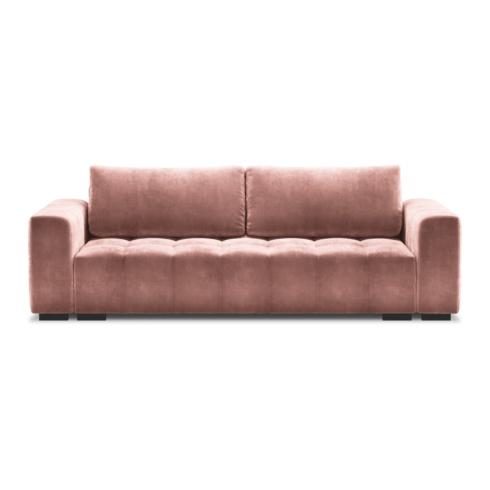 Canapea extensibila din catifea Milo Casa Luca, roz bonami.ro imagine 2022