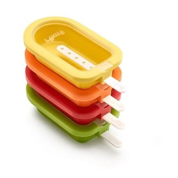 Set 4 forme colorate din silicon pentru înghețată lékué