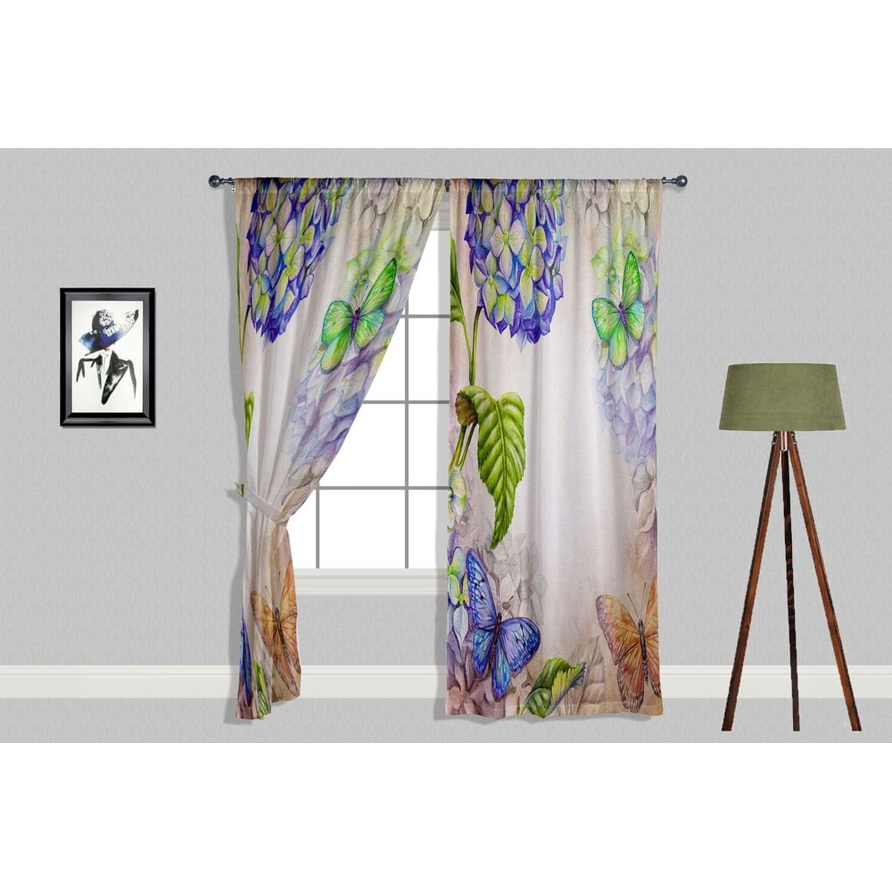 Draperii 2 buc. 140x240 cm hydrangea – oyo home