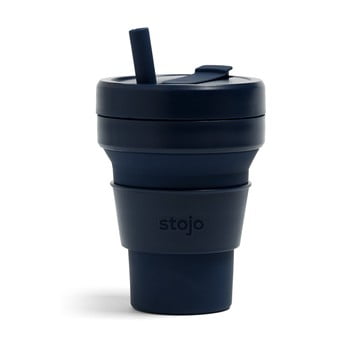 Cană pliabilă stojo biggie denim, 470 ml, albastru