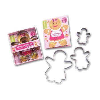 Set 3 forme pentru tăiat aluatul Cooksmart ® Gingerbread Girl