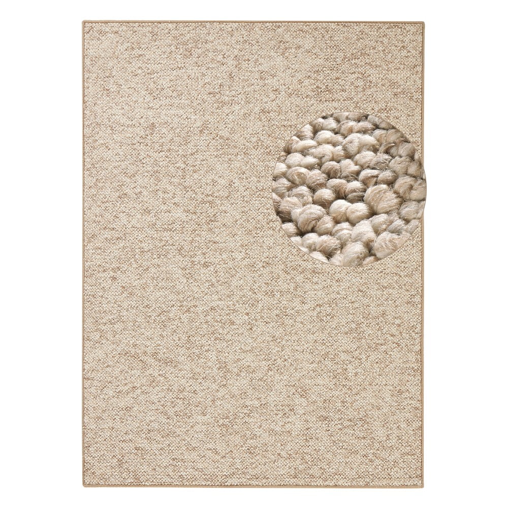 Covor maro deschis 60x90 cm Wolly – BT Carpet