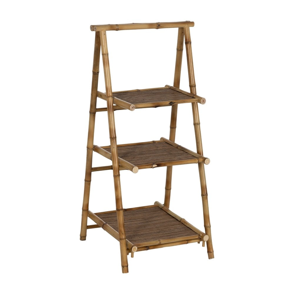 Etajeră în culoare naturală din bambus 48x100x45 cm Manali – Ixia
