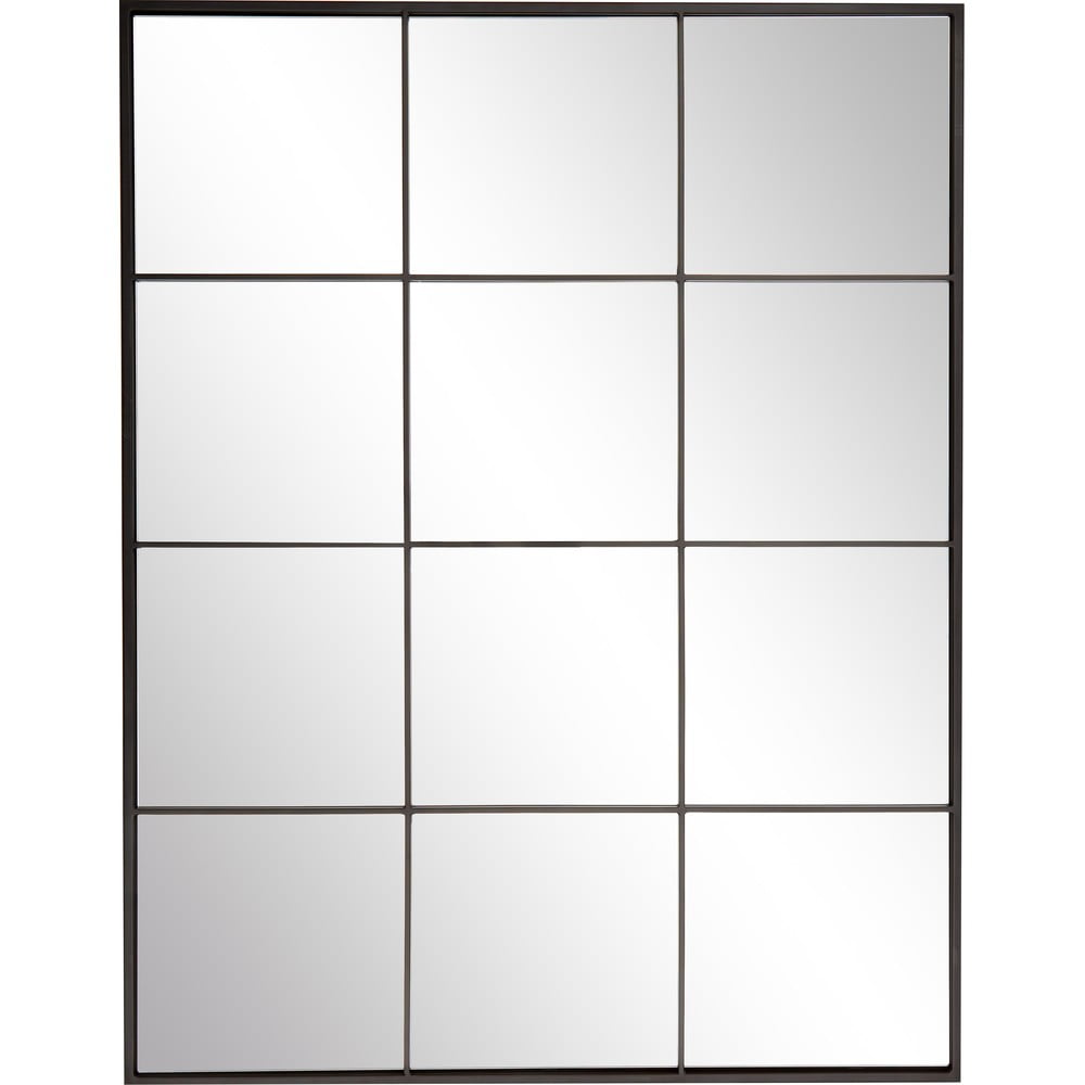 Oglinda de perete cu rama metalica neagra Westwing Collection Clarita, 70 x 90 cm